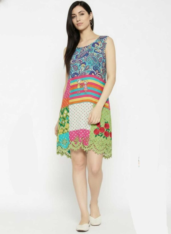 Crepe A-Line Dress